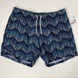 Trunks Surf & Swim Men’s Shark Geo Swim Shorts Size XXL